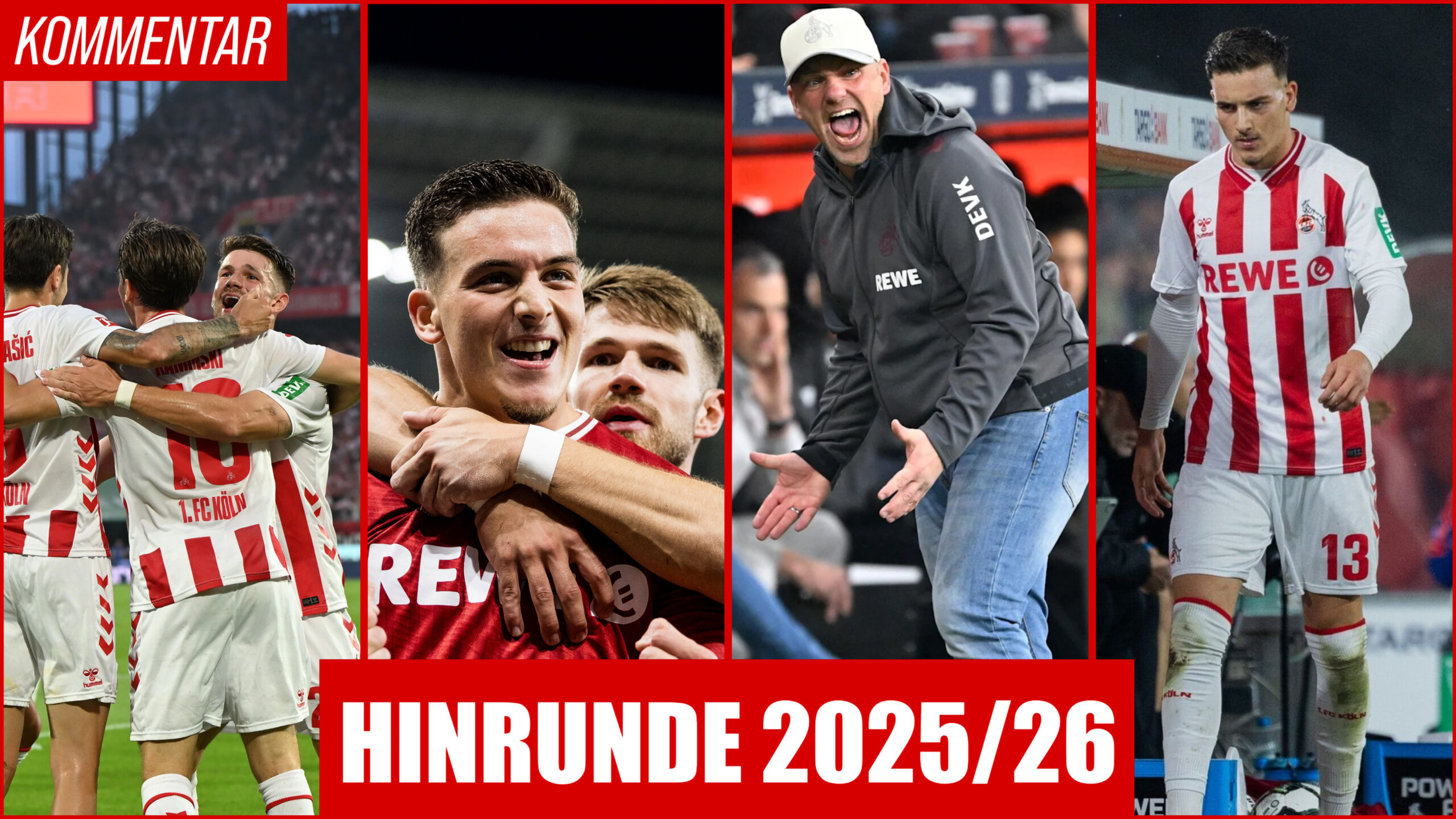 FC Köln Hinrunde 2025/26 – Spielerjubel, Traineremotionen und Saisonanalyse