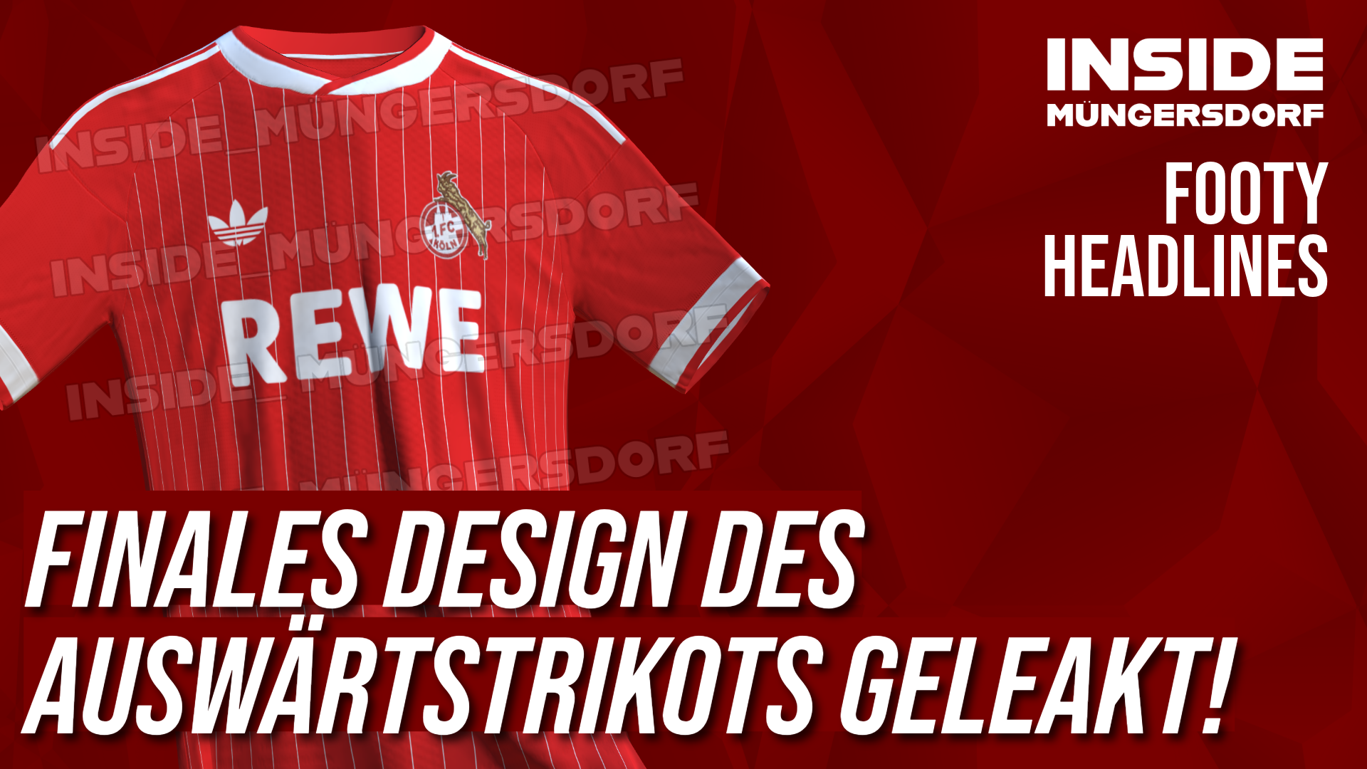 Finales Design des 1. FC Köln Auswärtstrikots Geleakt